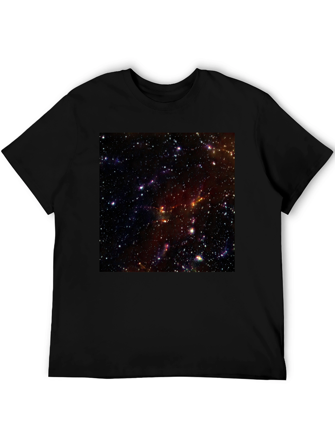 Nebula Print Black T-Shirt