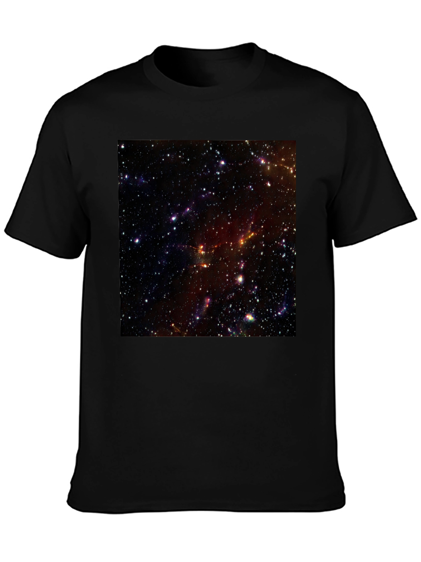 Nebula Print Black T-Shirt