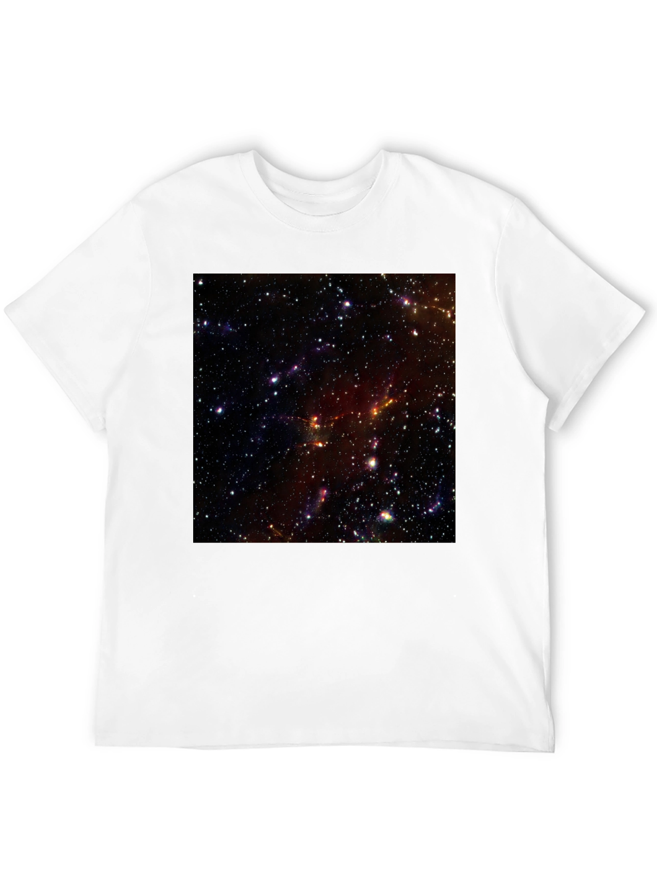 Nebula Print Black T-Shirt