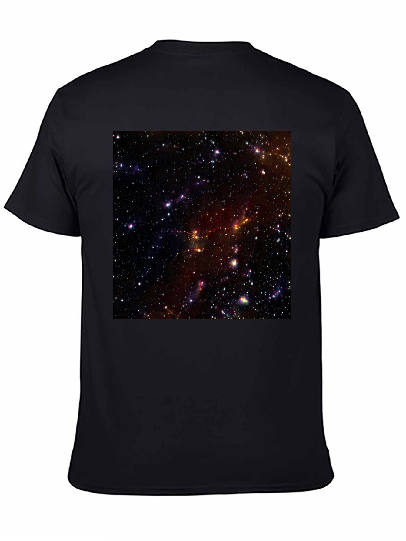 Nebula Print Black T-Shirt