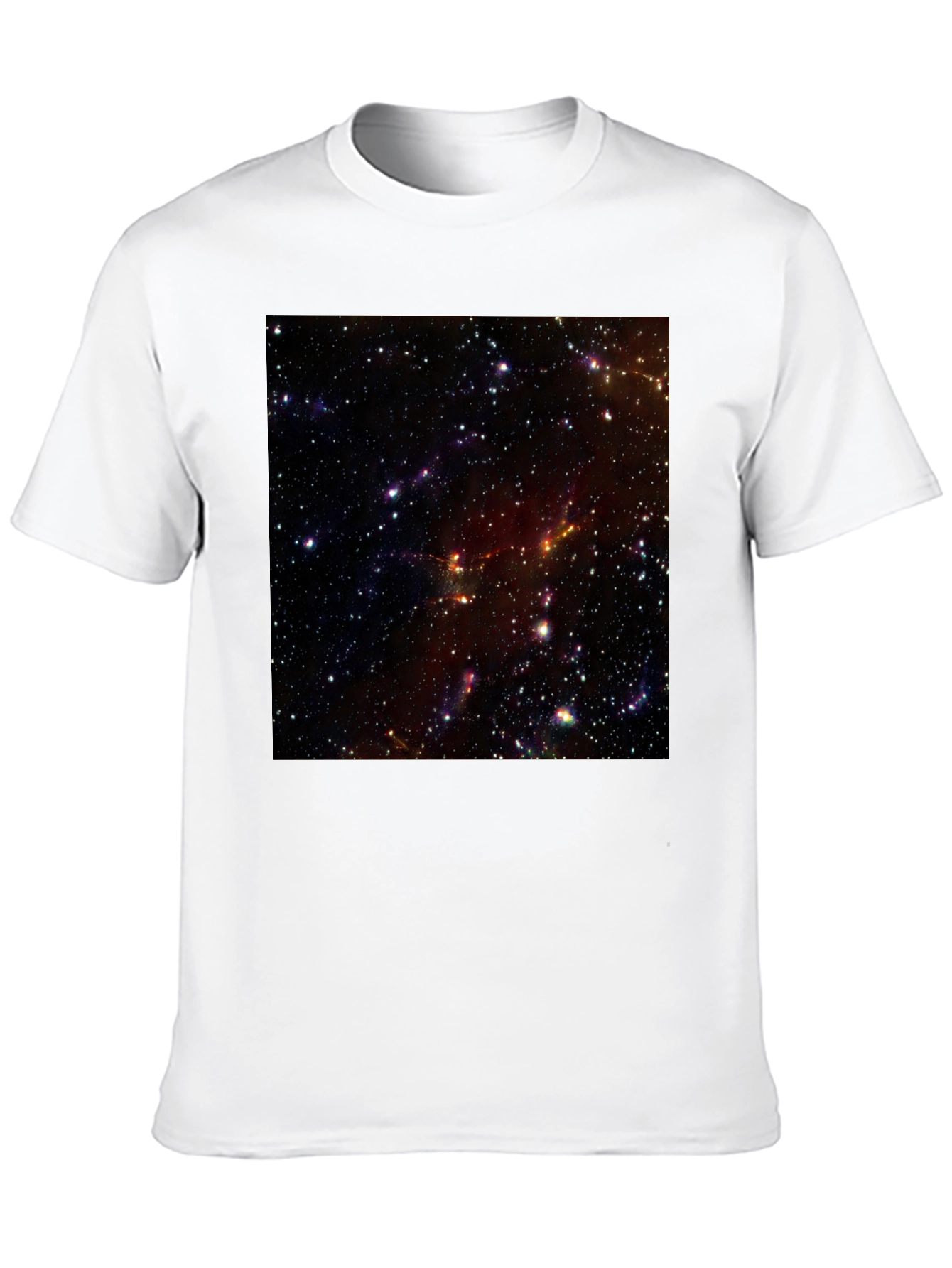 Nebula Print Black T-Shirt