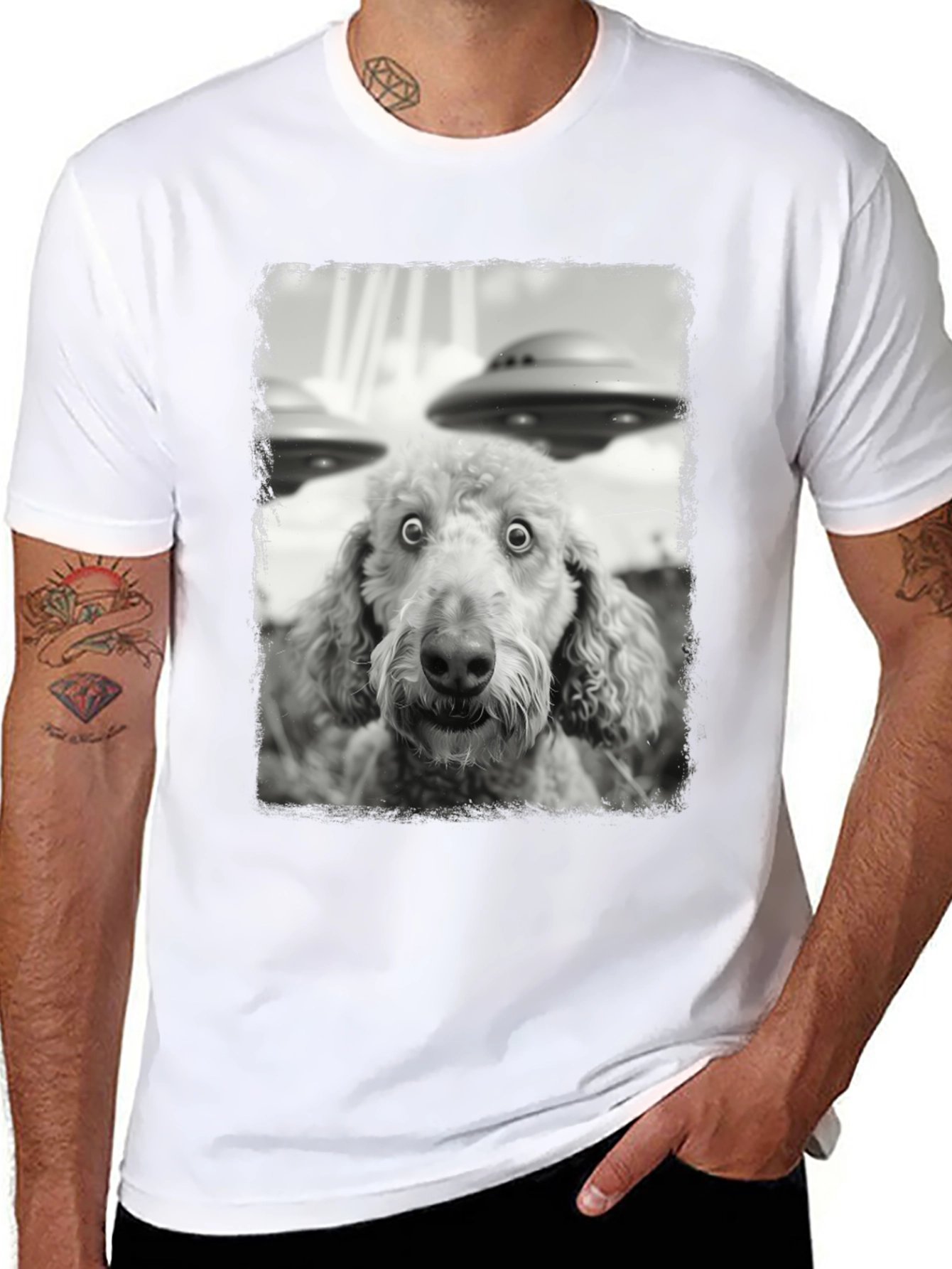 Alien Invasion Dog T-Shirt
