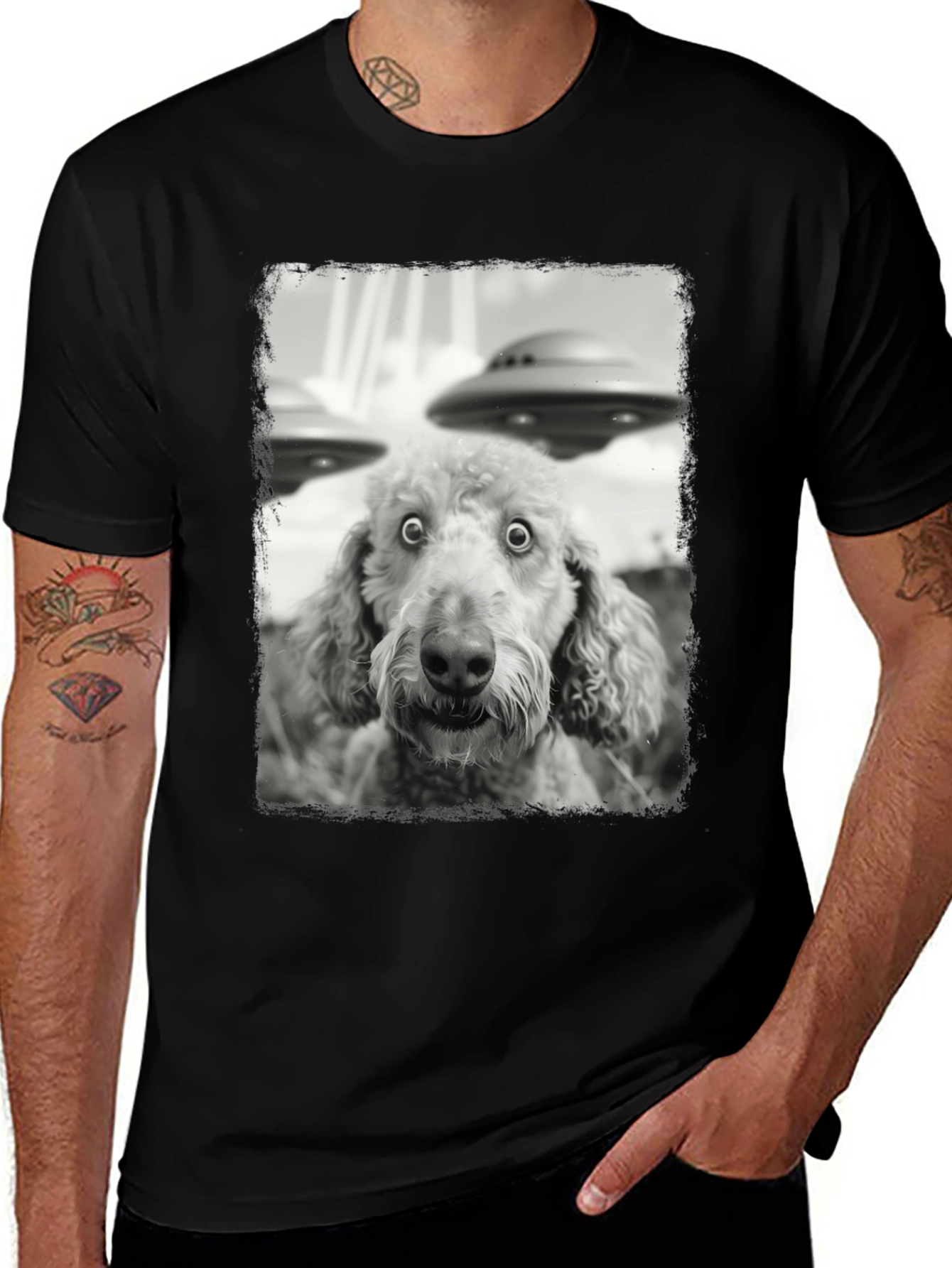 Alien Invasion Dog T-Shirt