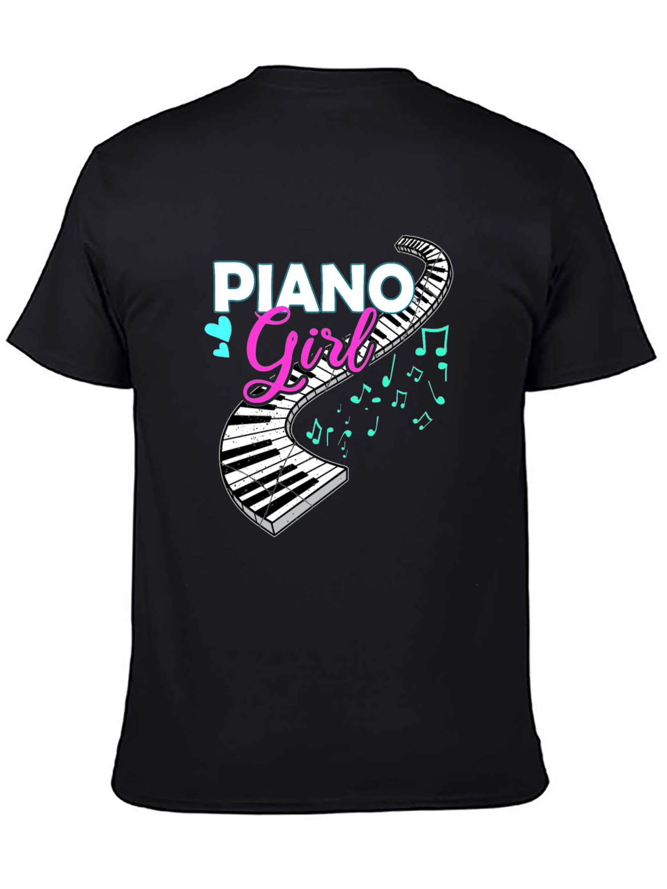 Piano Girl T-Shirt - Music Lover Tee