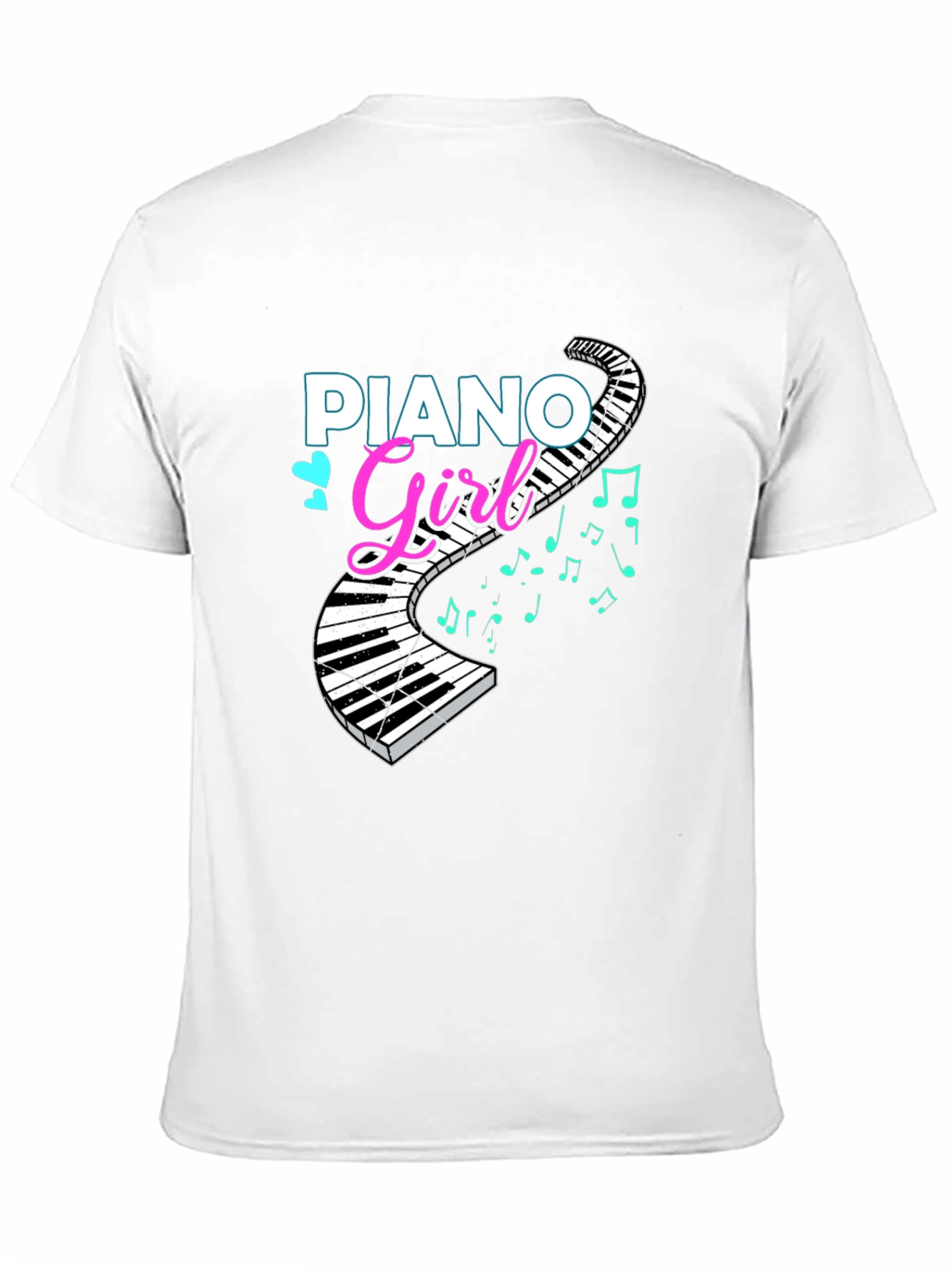 Piano Girl T-Shirt - Music Lover Tee