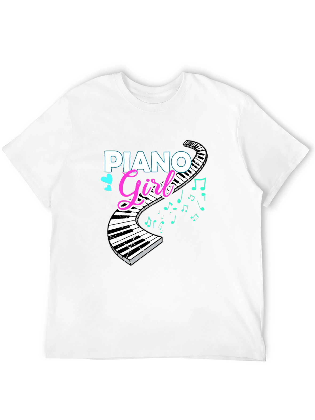 Piano Girl T-Shirt - Music Lover Tee