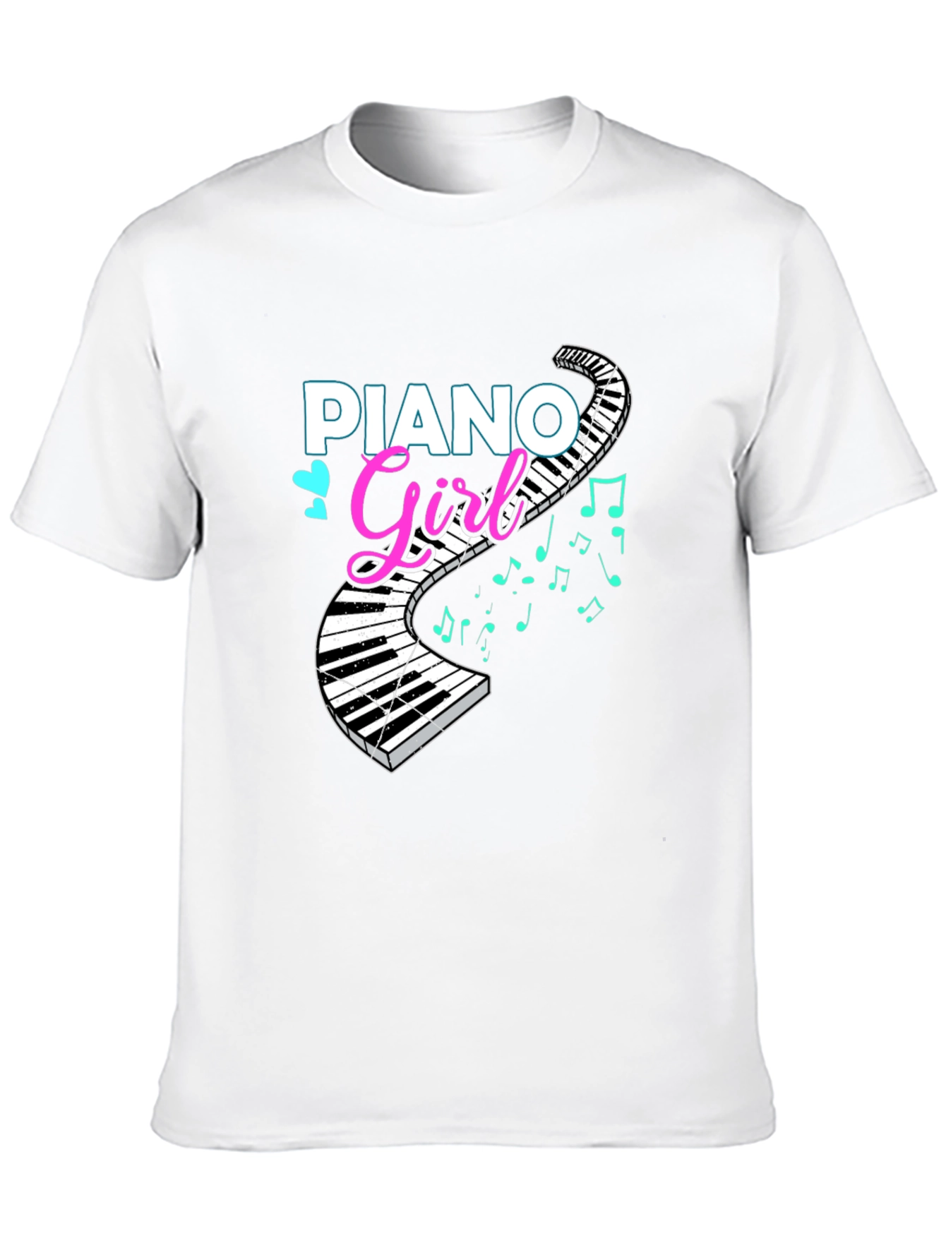 Piano Girl T-Shirt - Music Lover Tee