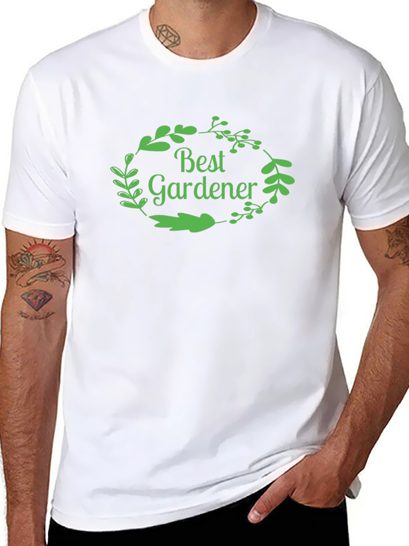 Best Gardener Black T-Shirt - Gardening Gift