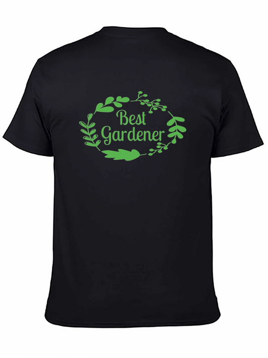 Best Gardener Black T-Shirt - Gardening Gift