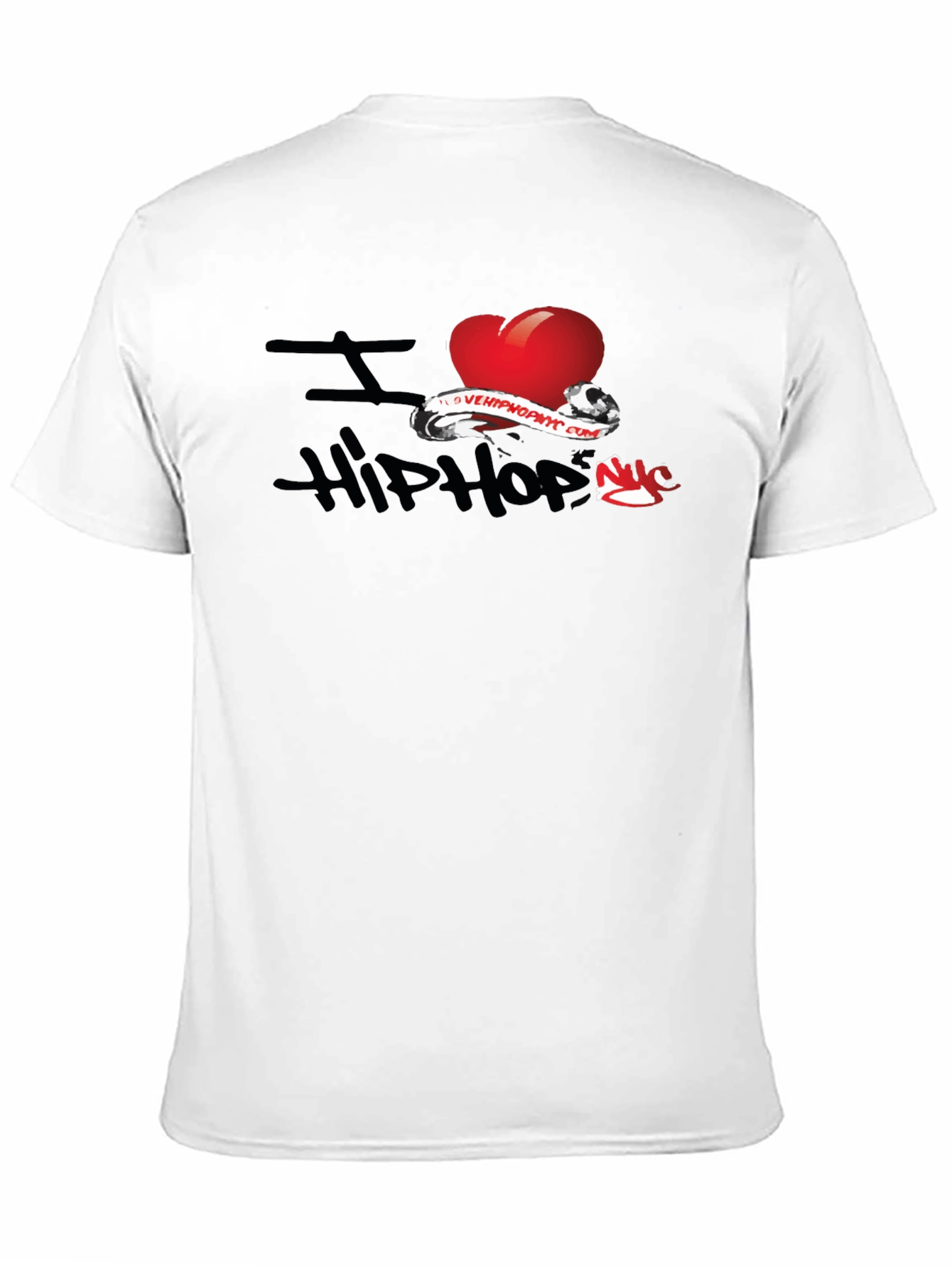 I Love Hip Hop Graphic Black T-Shirt