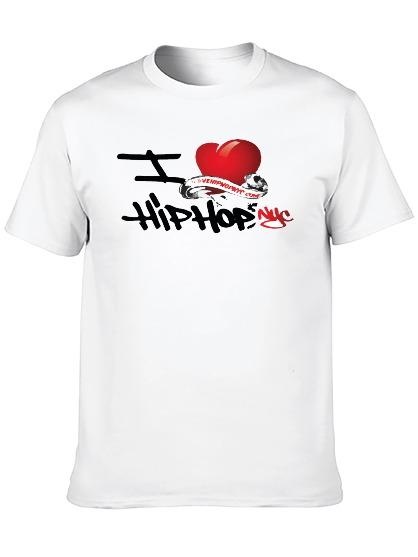 I Love Hip Hop Graphic Black T-Shirt