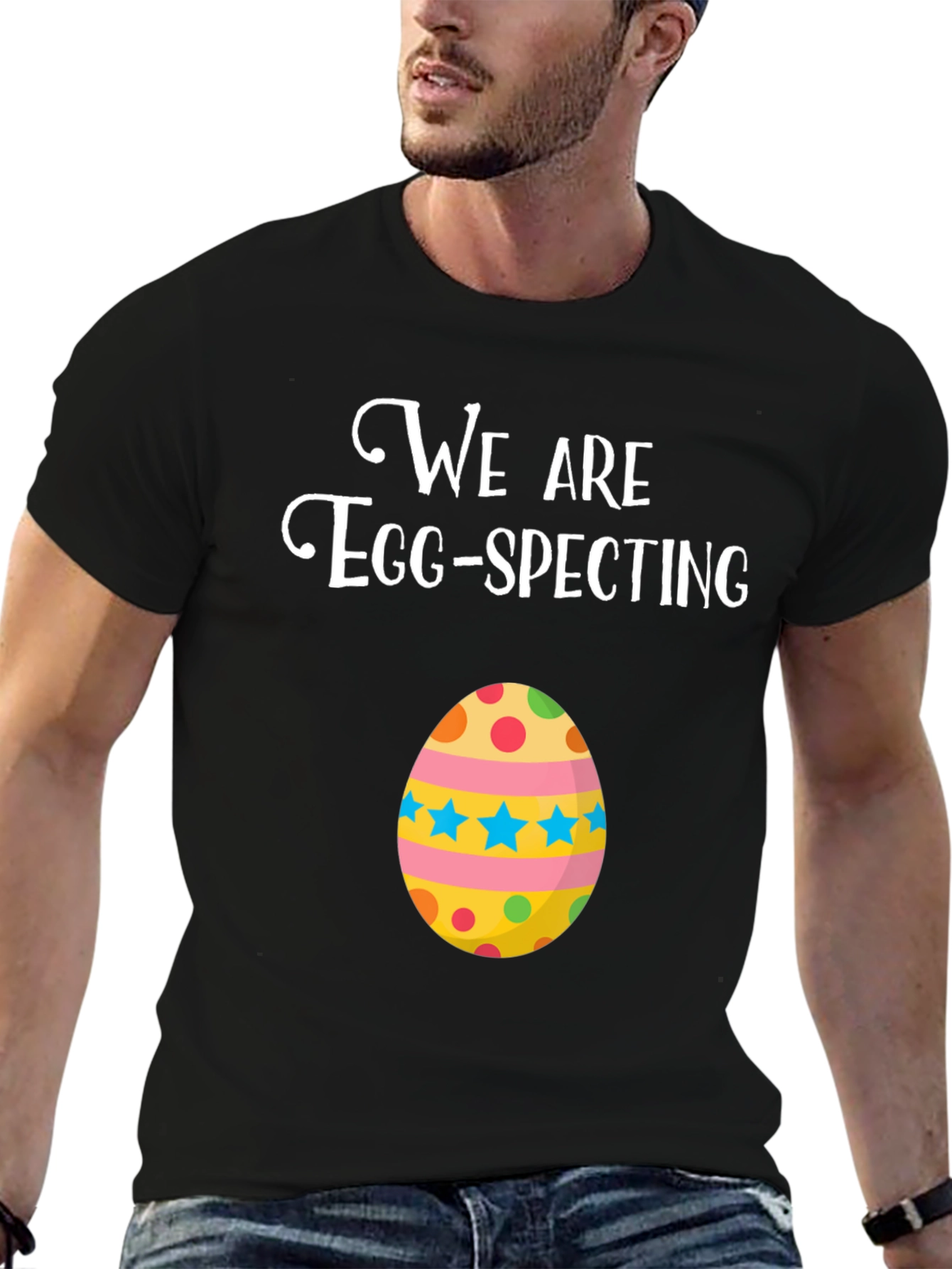 We Are Egg-Specting Funny Easter Pregnancy Shirt