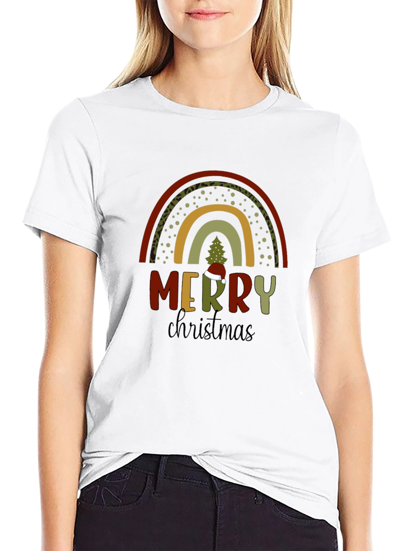 Merry Christmas Rainbow T-Shirt