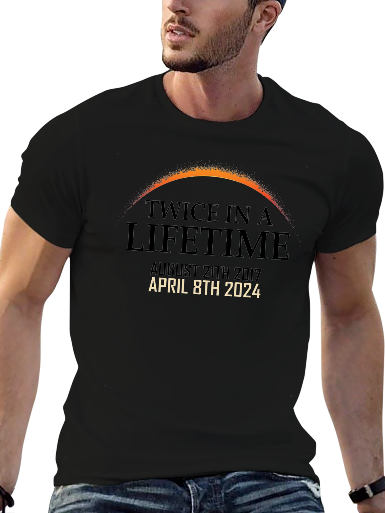 Twice in a Lifetime Solar Eclipse Dates T-Shirt