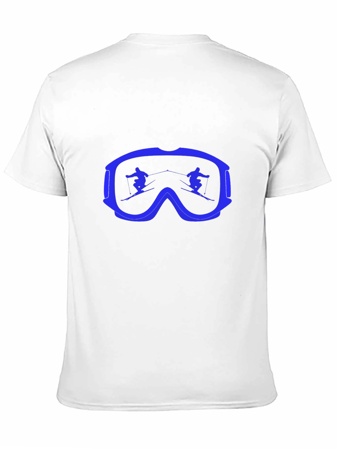 Ski Goggles Graphic Tee - Black Cotton Comfort