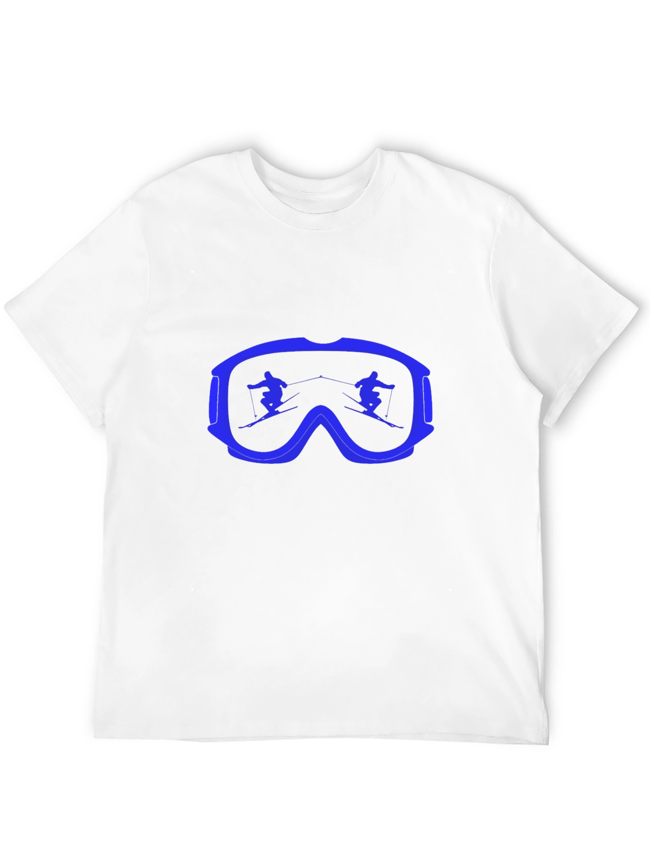 Ski Goggles Graphic Tee - Black Cotton Comfort