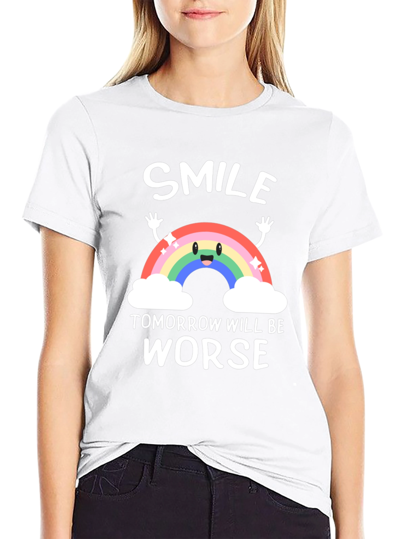 Smile Tomorrow Will Be Worse Graphic Tee