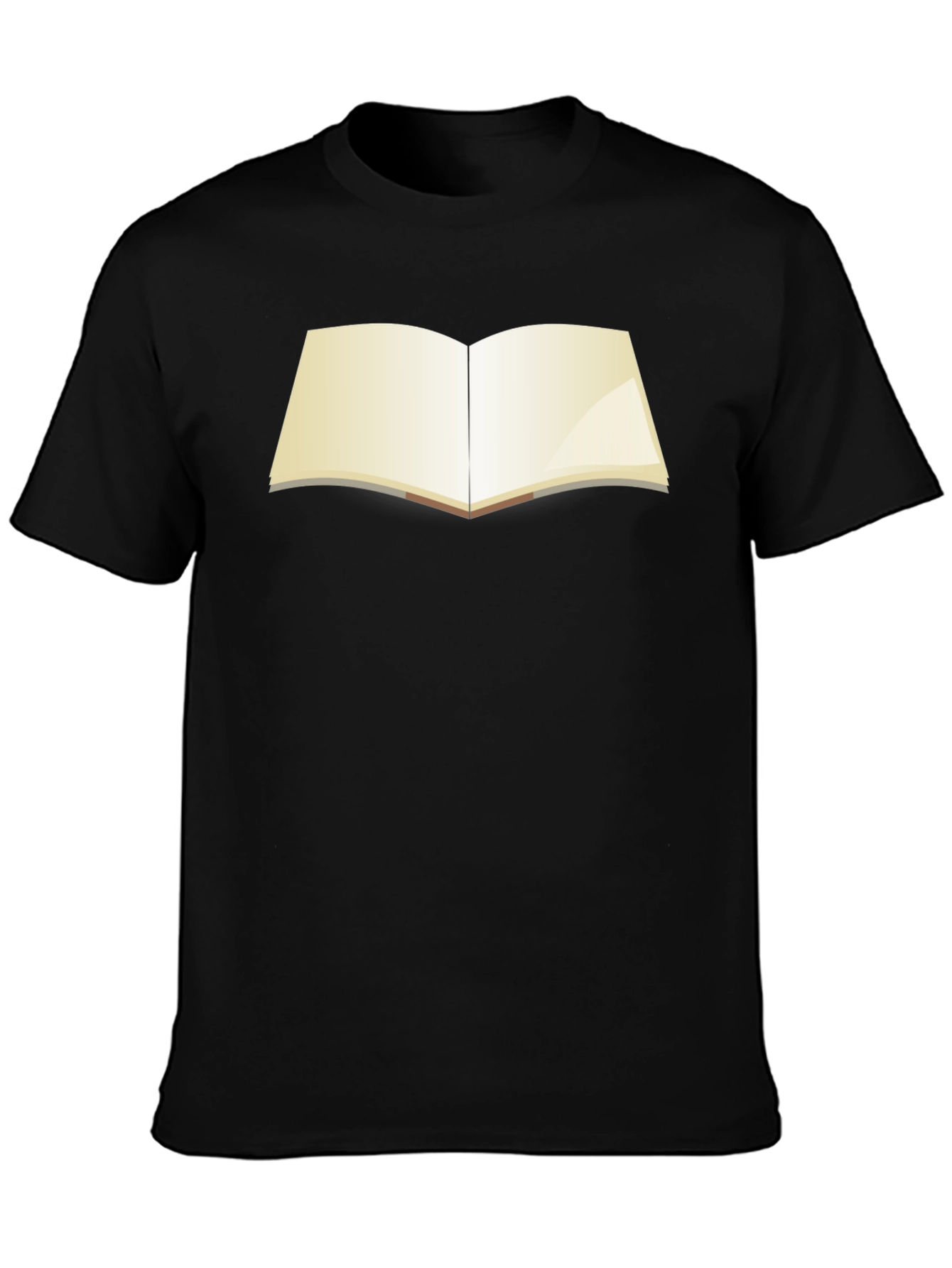 Open Book Graphic T-Shirt - Black Unisex Tee