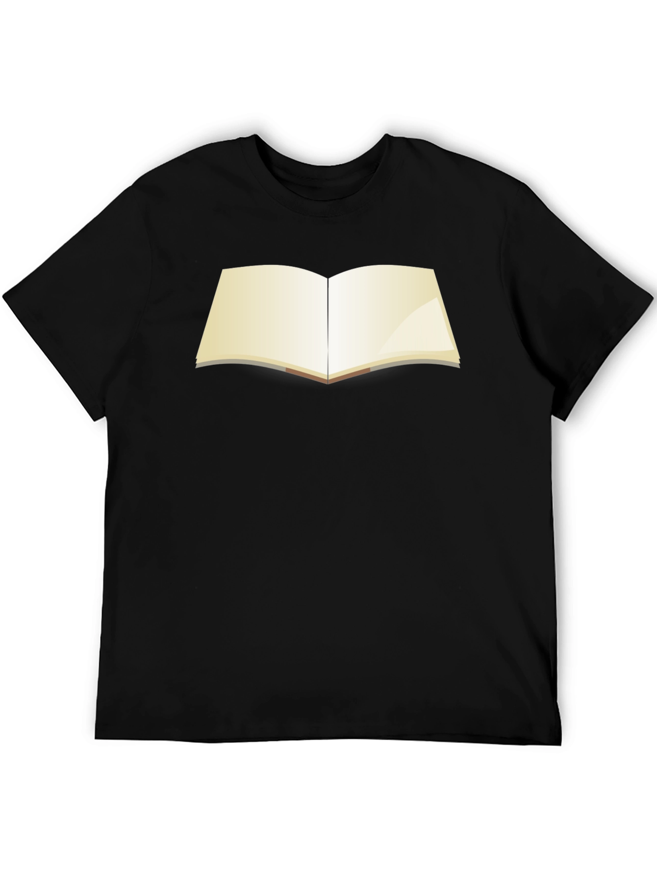 Open Book Graphic T-Shirt - Black Unisex Tee