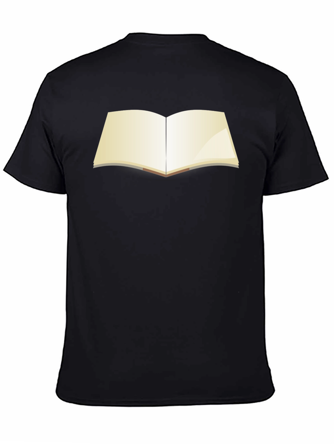 Open Book Graphic T-Shirt - Black Unisex Tee