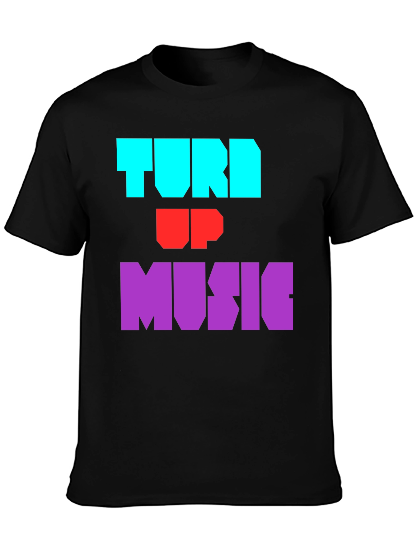 Turn Up Music Graphic Tee - Trendy Design