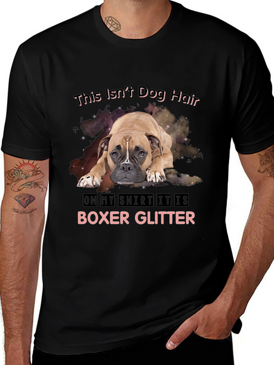 Boxer Glitter T-Shirt - Dog Lover Tee