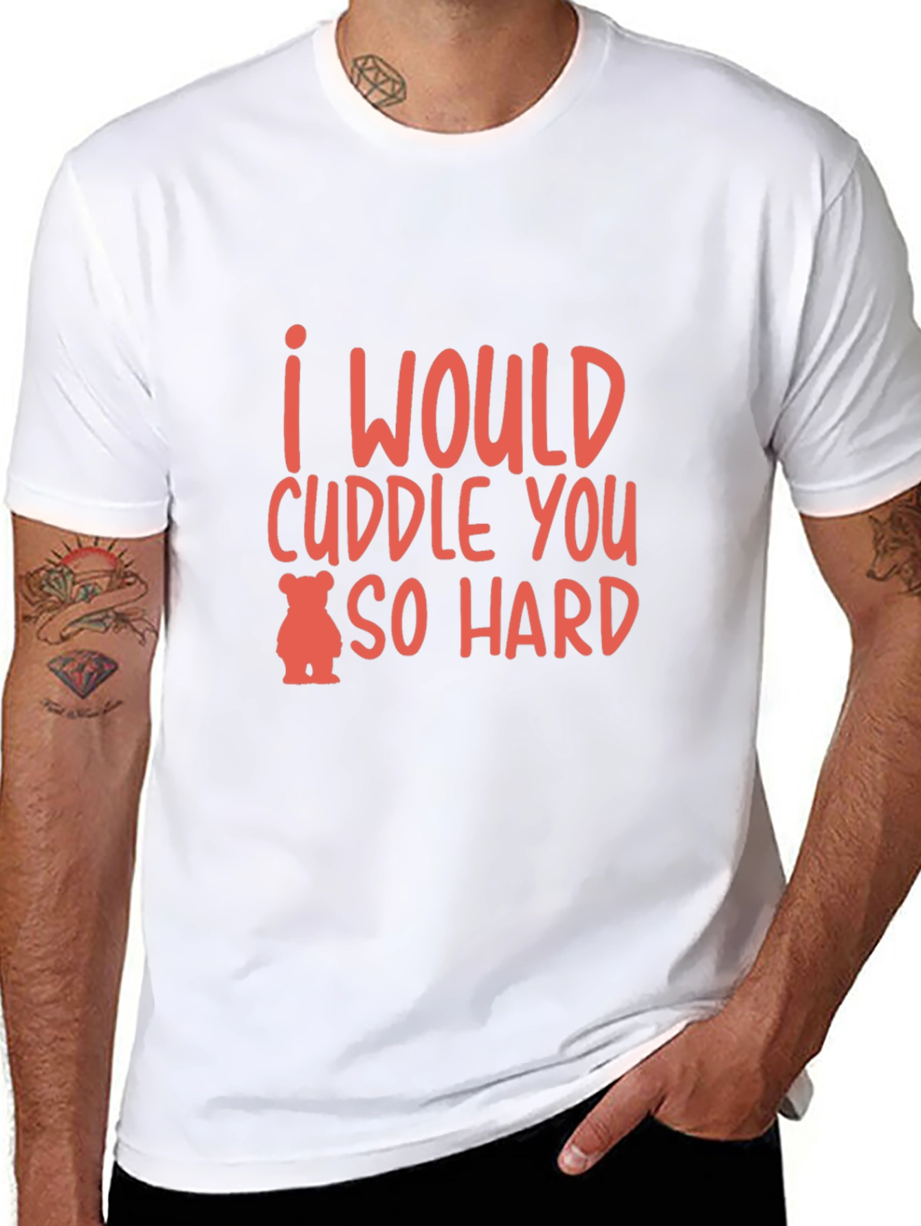 Cuddle You So Hard Black Graphic Tee