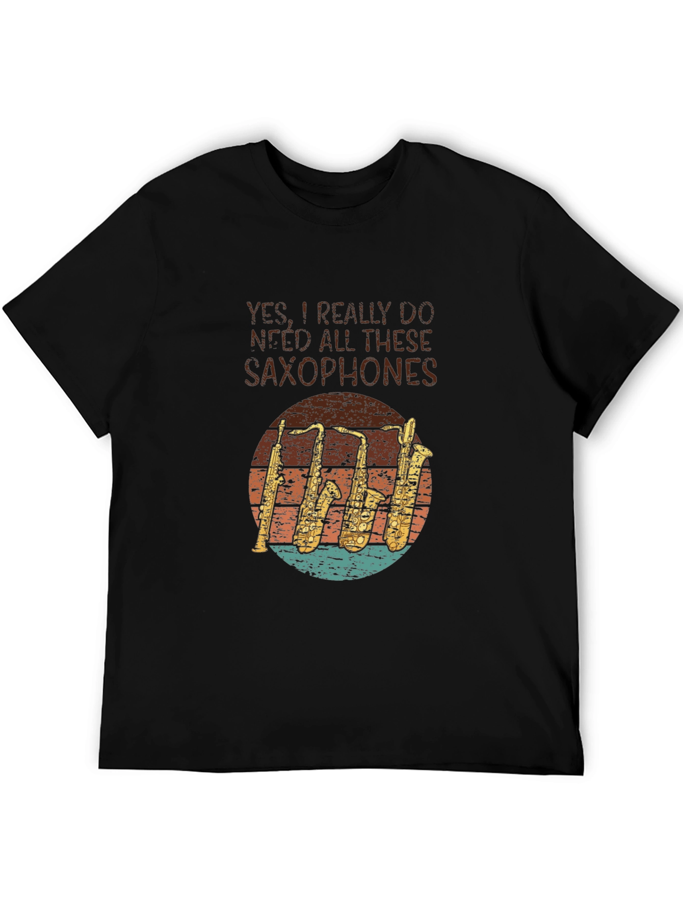 Saxophone Lover T-Shirt - Music Instrument Design