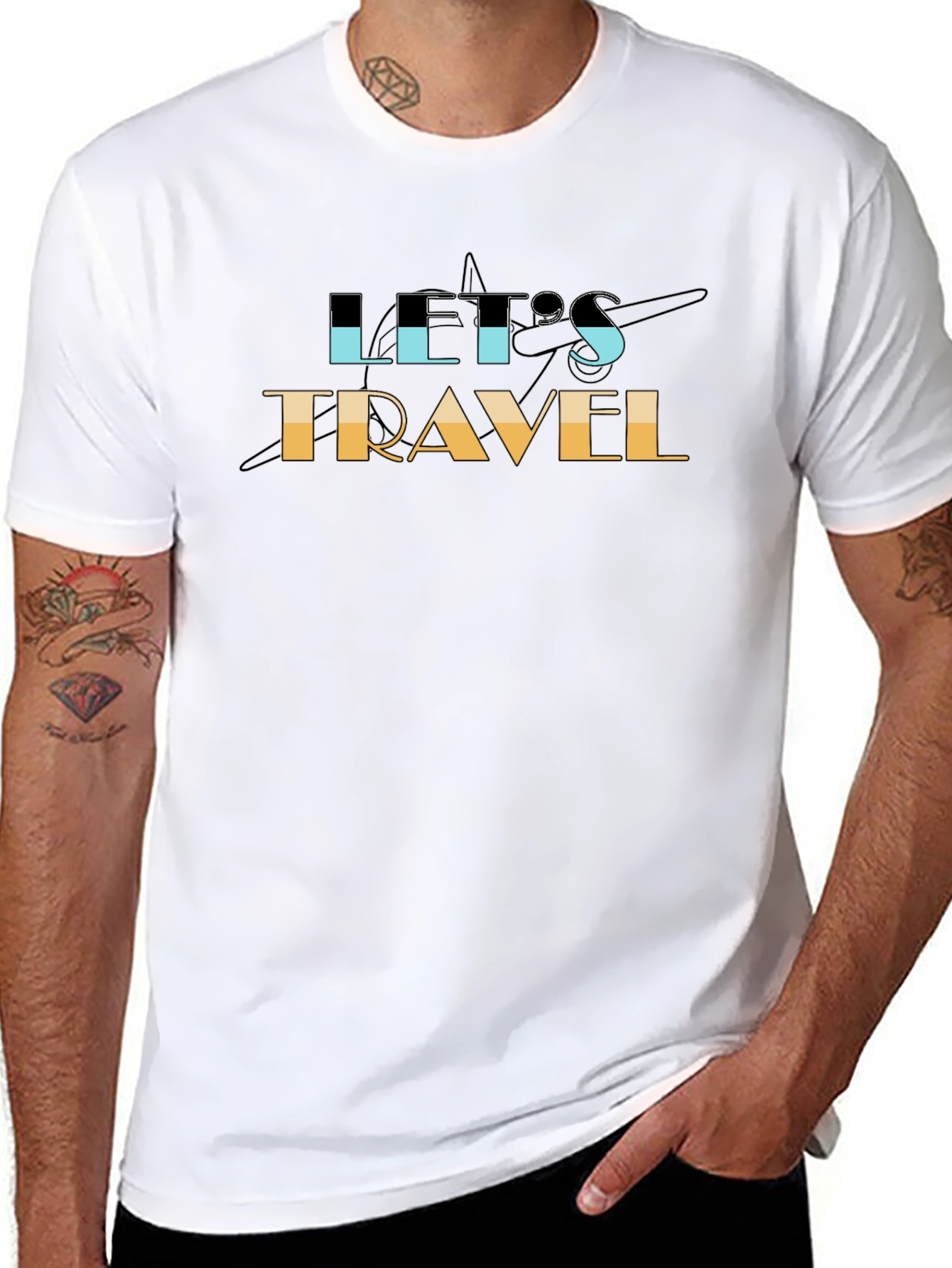Lets Travel Graphic Tee - Adventure Awaits!