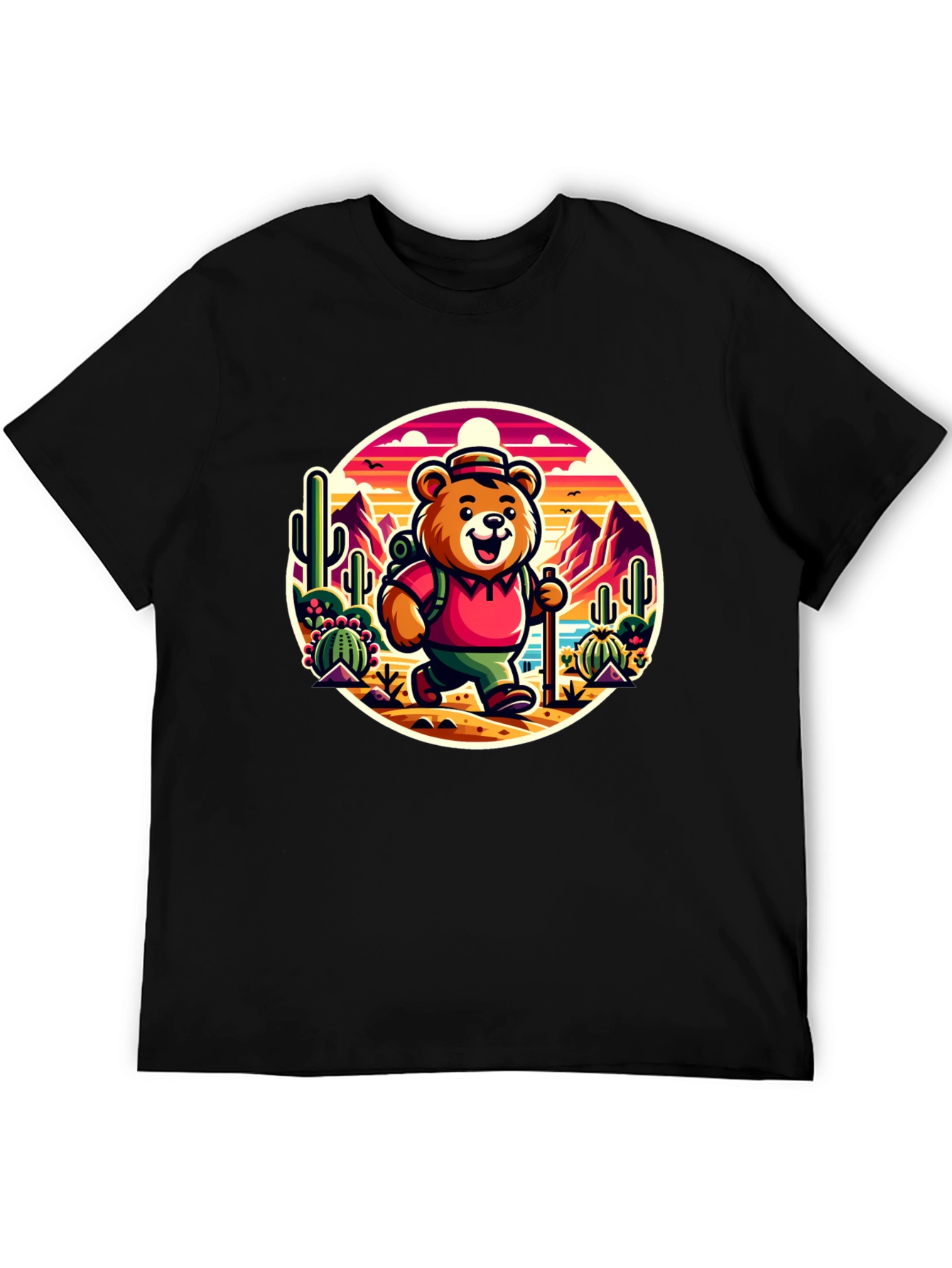 Bear Hiking T-Shirt - Desert Adventure