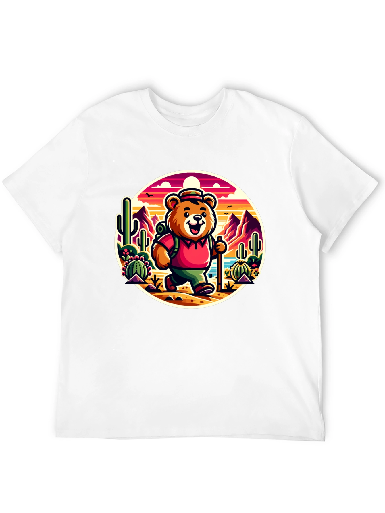 Bear Hiking T-Shirt - Desert Adventure