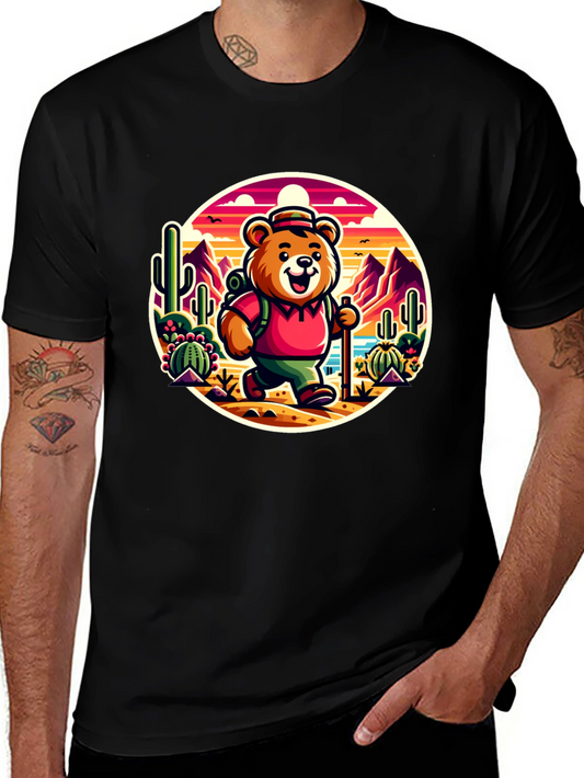 Bear Hiking T-Shirt - Desert Adventure