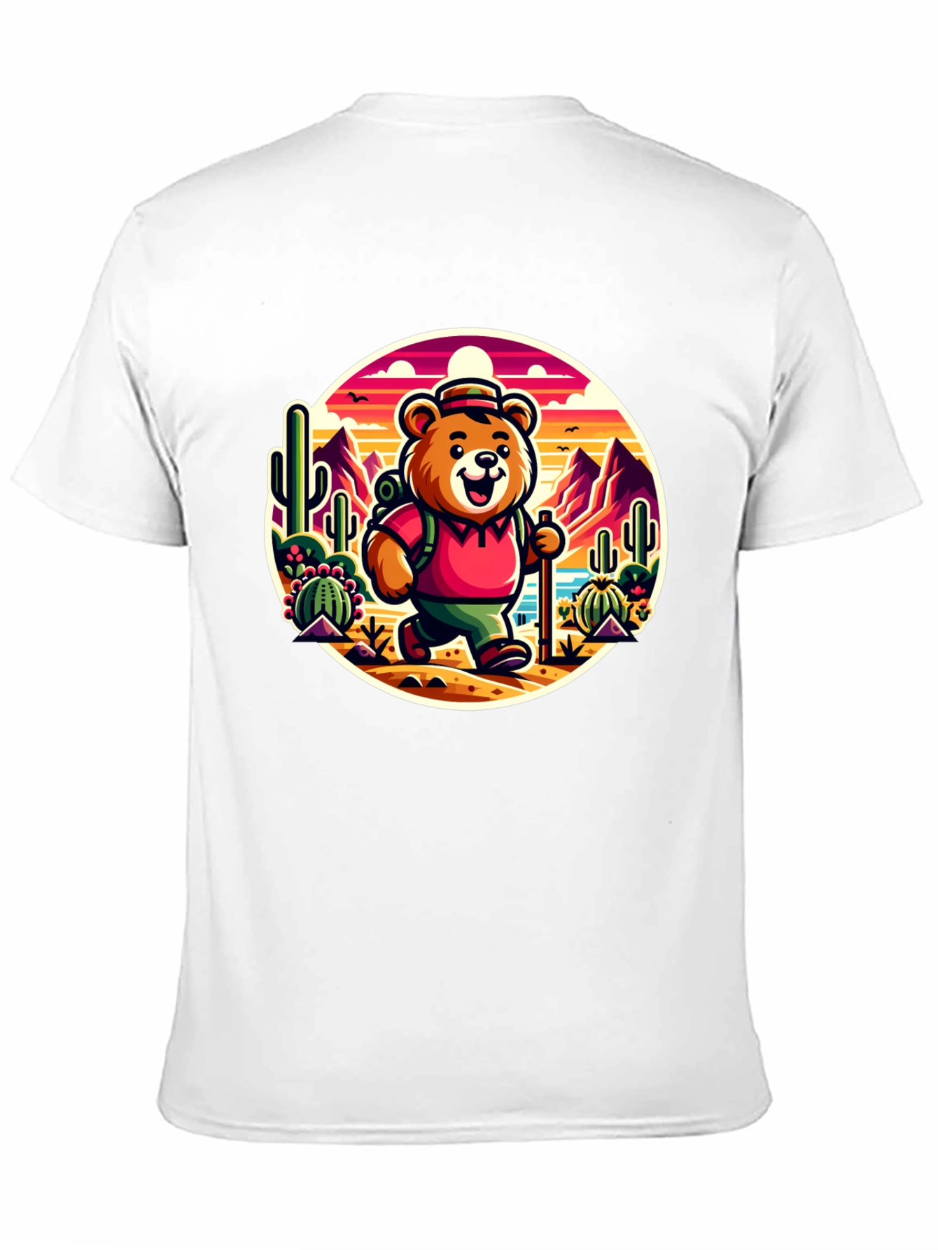 Bear Hiking T-Shirt - Desert Adventure