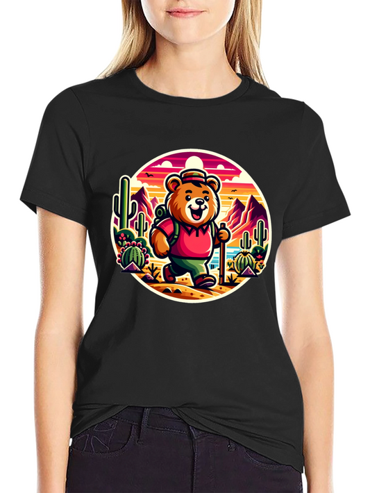 Bear Hiking T-Shirt - Desert Adventure