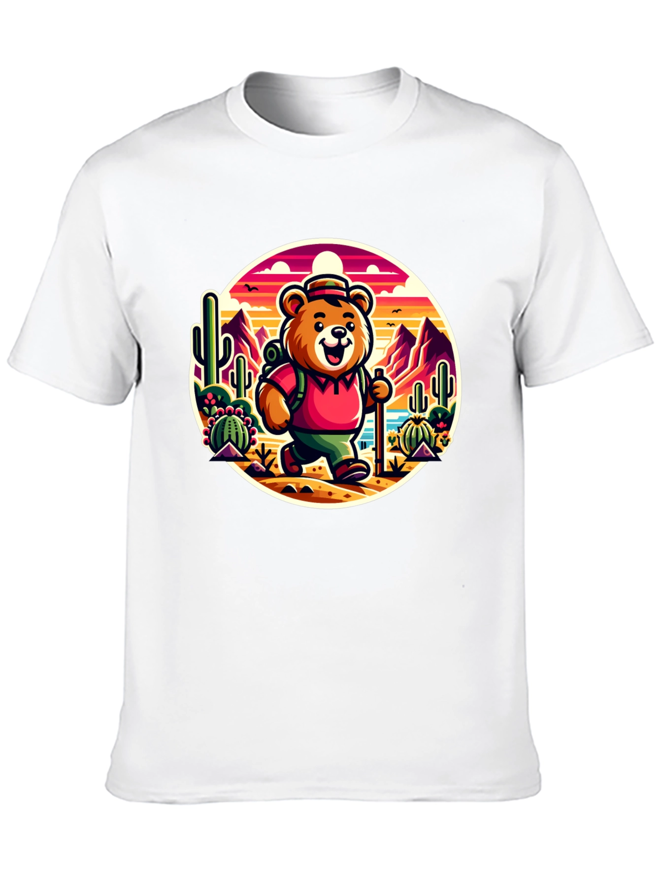 Bear Hiking T-Shirt - Desert Adventure