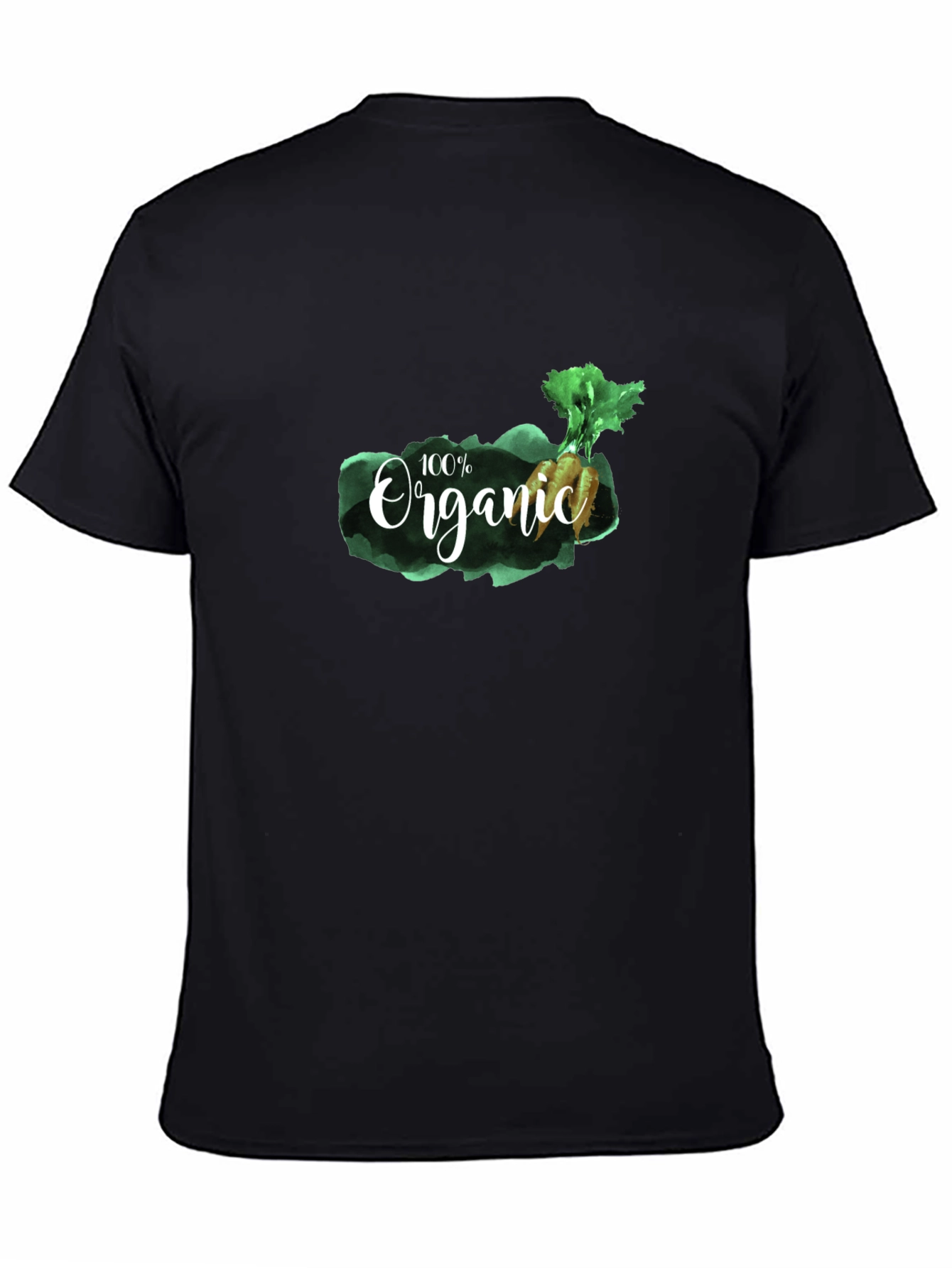 Organic Graphic T-Shirt - Mens Black Tee