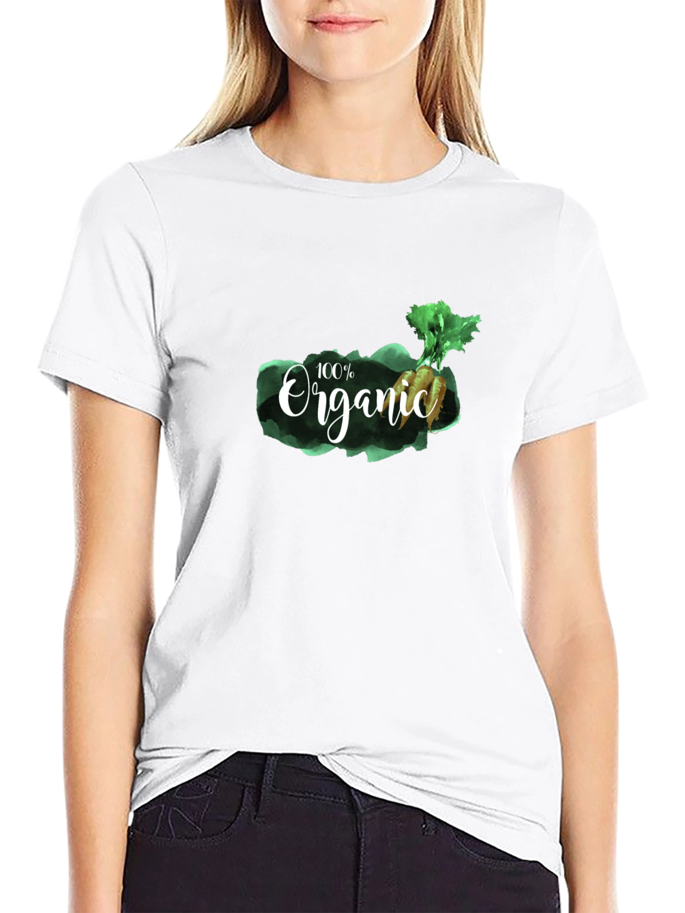 Organic Graphic T-Shirt - Mens Black Tee