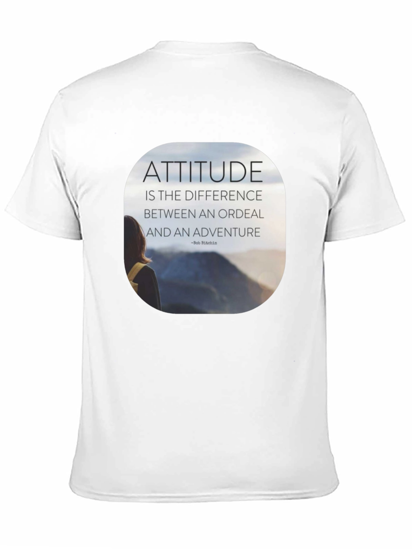 Attitude Motivational Graphic T-Shirt - Black