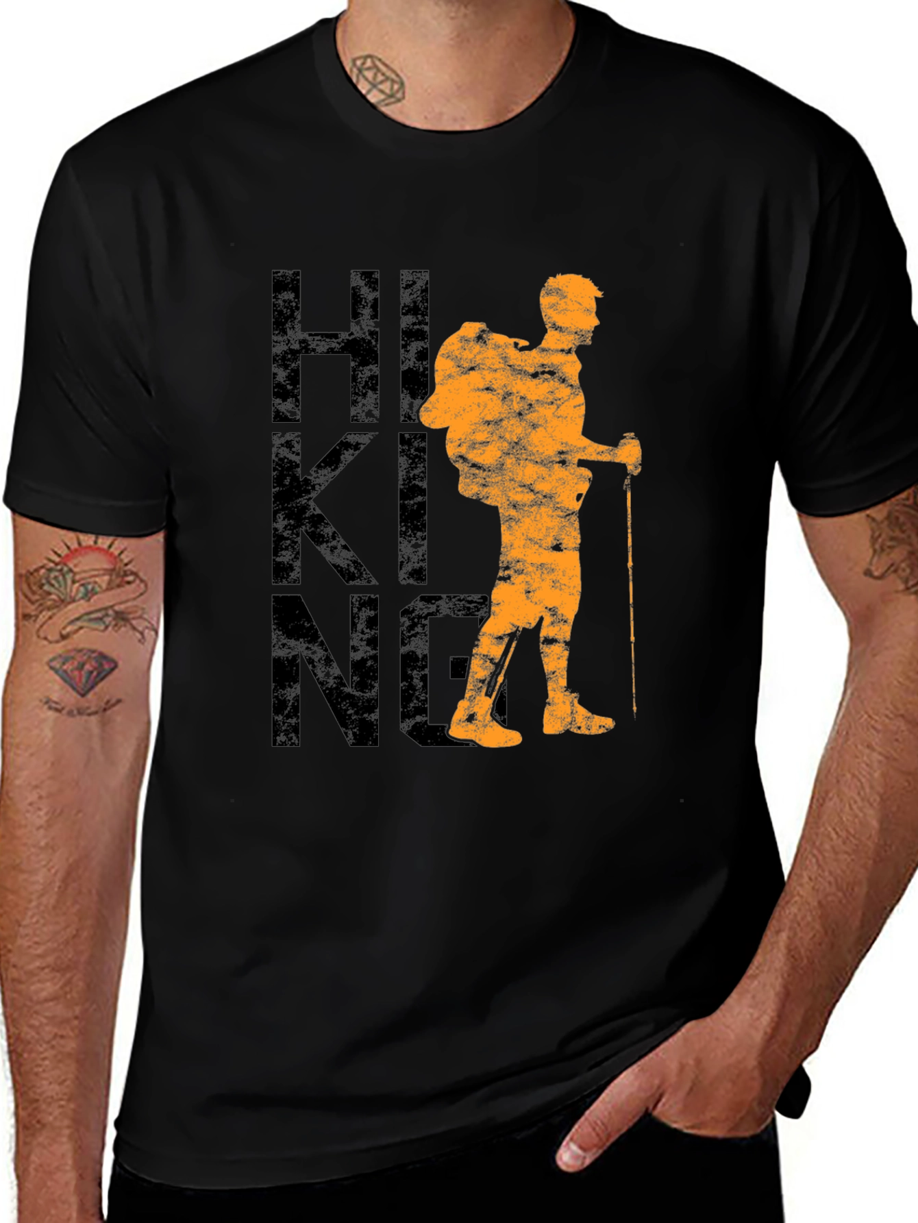 Hiking Graphic Print T-Shirt