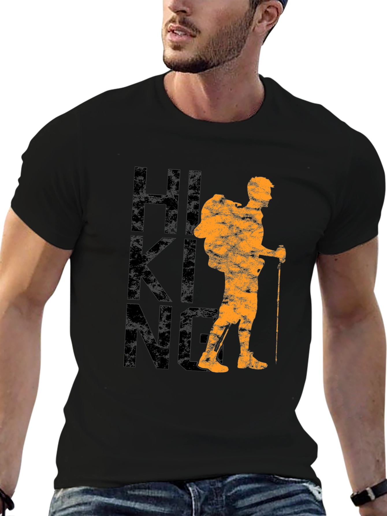 Hiking Graphic Print T-Shirt