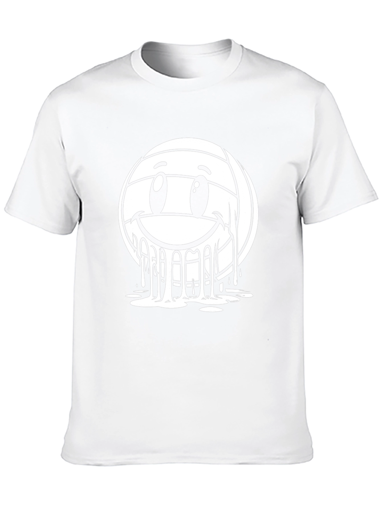 Smiley Melt Volleyball Graphic T-Shirt