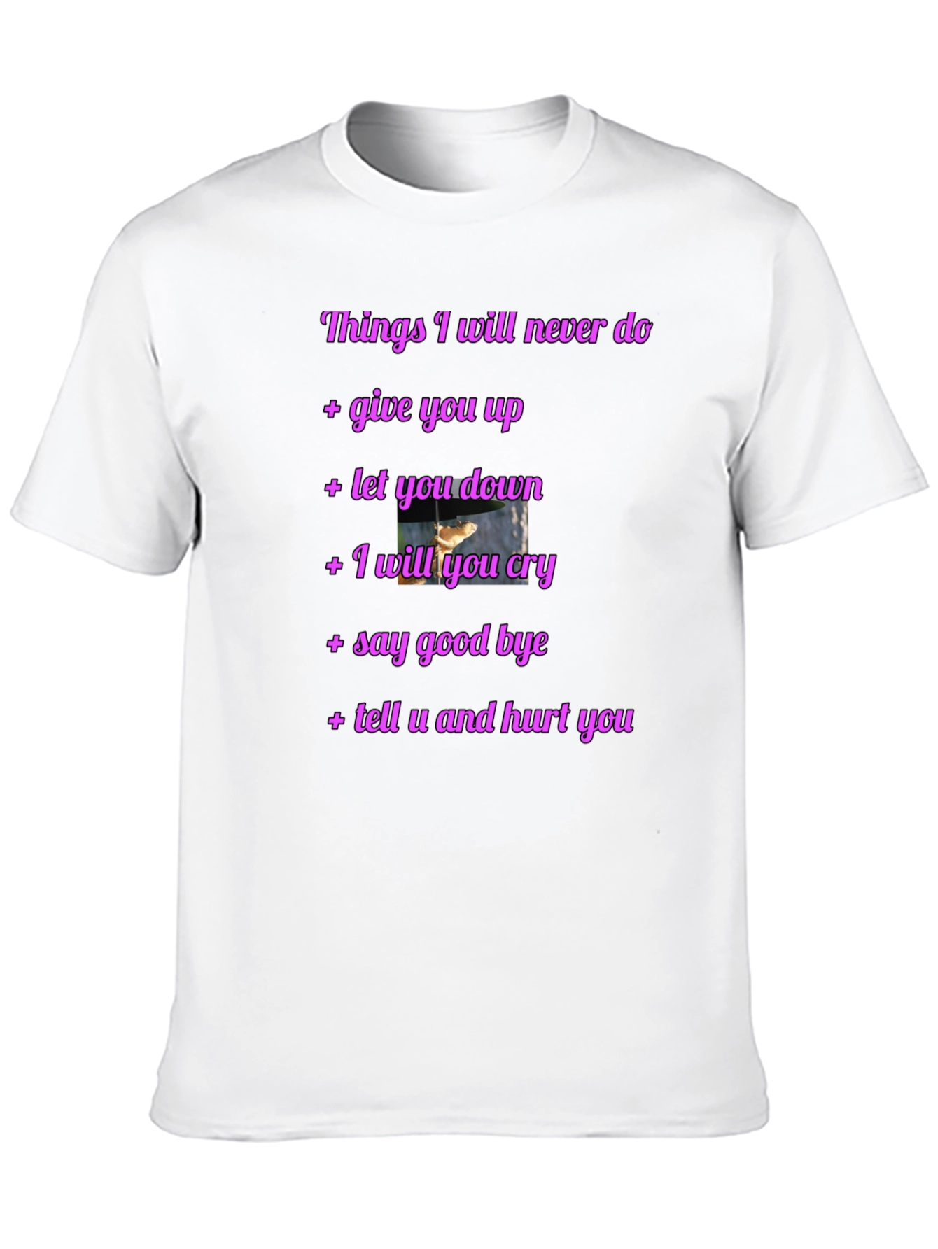 Rick Roll Never Gonna Give You Up Funny T-Shirt