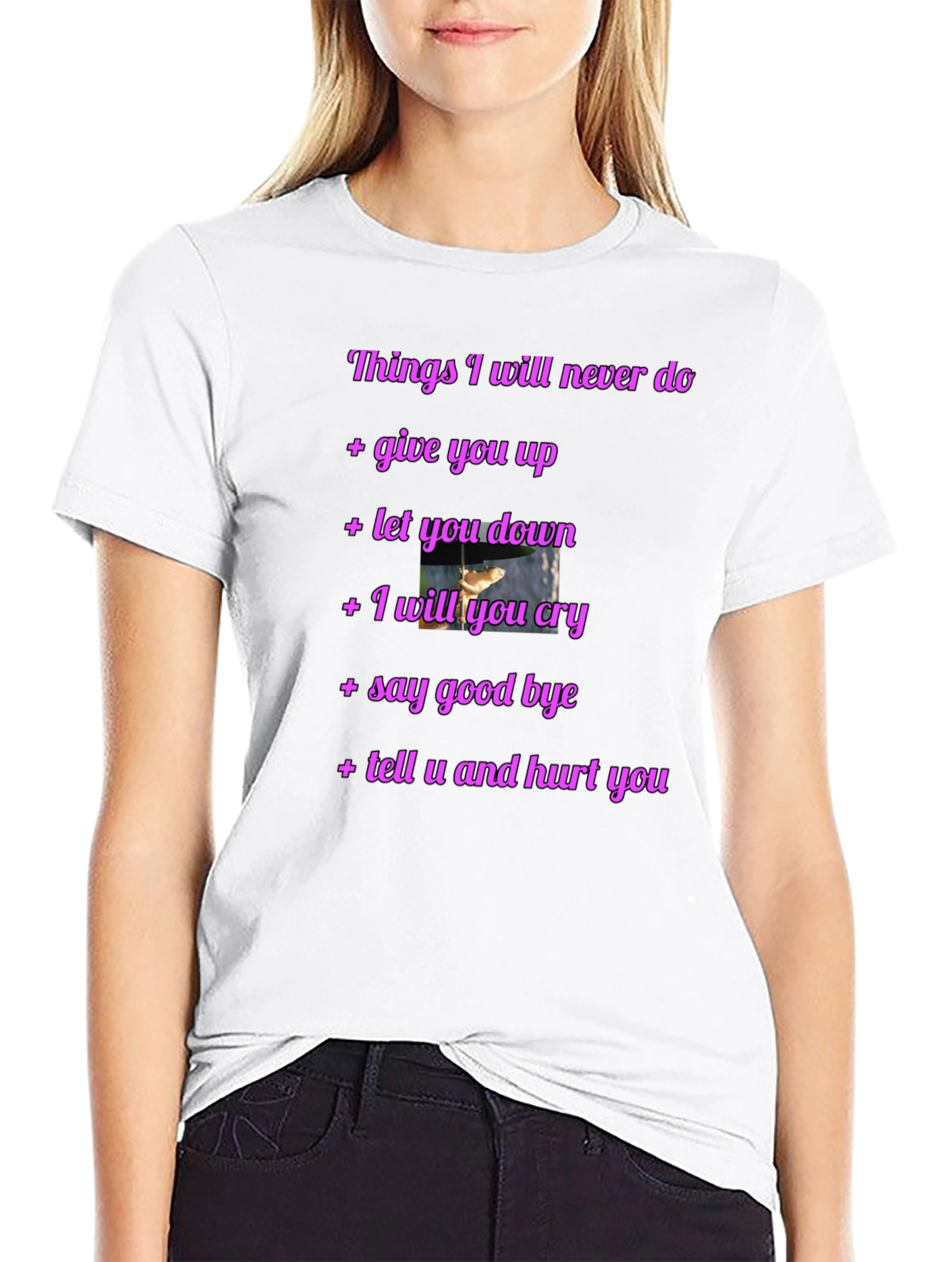 Rick Roll Never Gonna Give You Up Funny T-Shirt