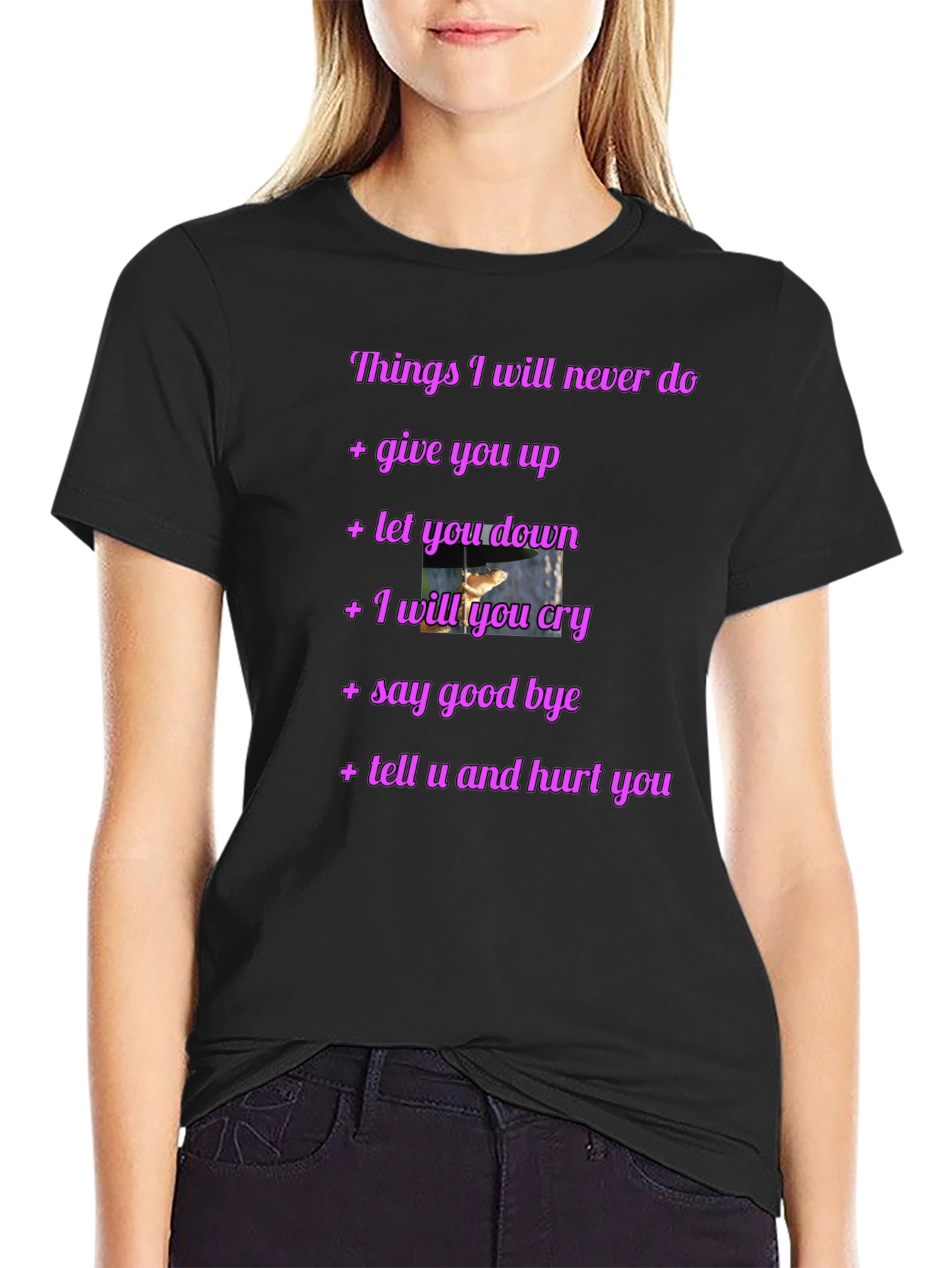 Rick Roll Never Gonna Give You Up Funny T-Shirt