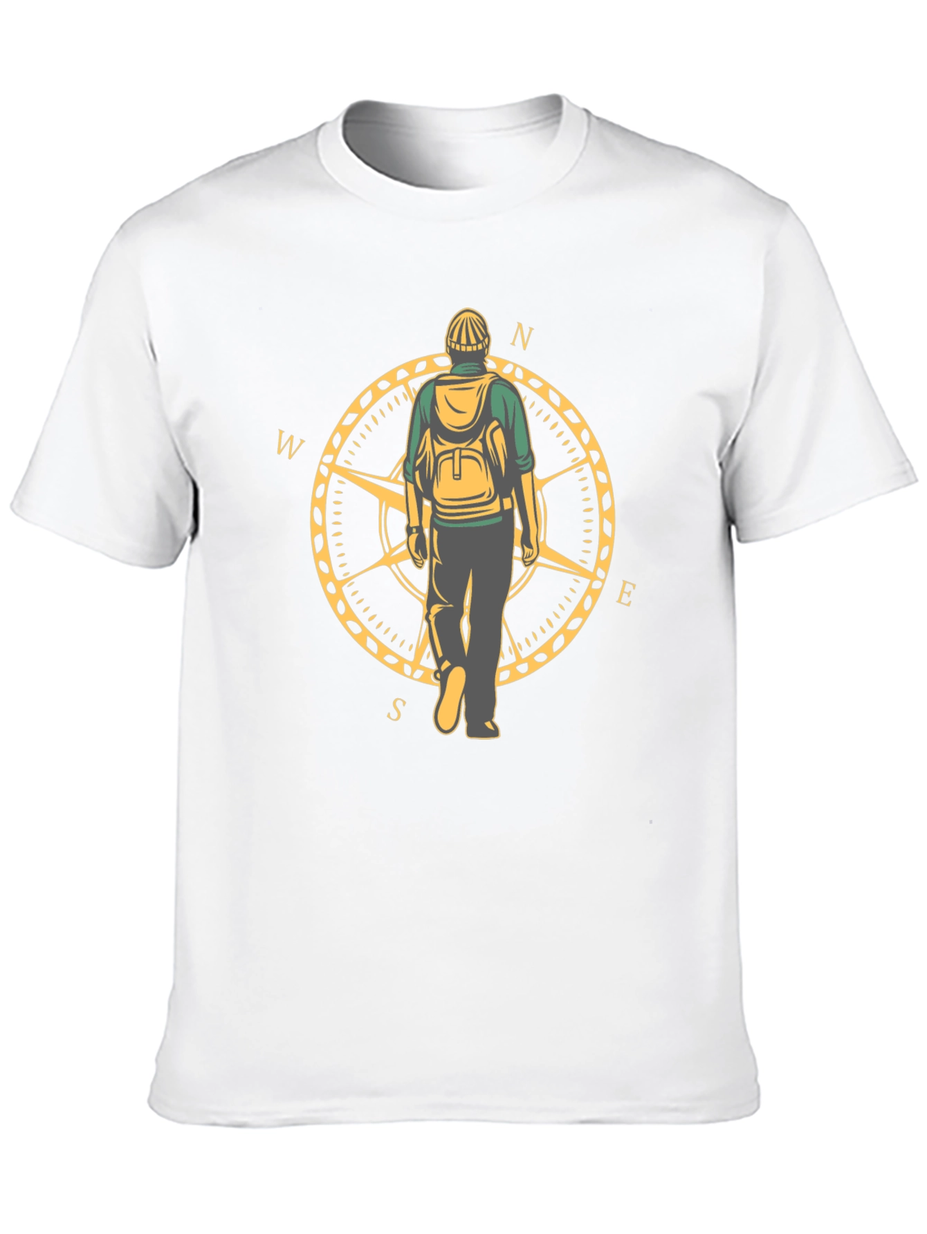 Travelers Compass Graphic Tee - Black