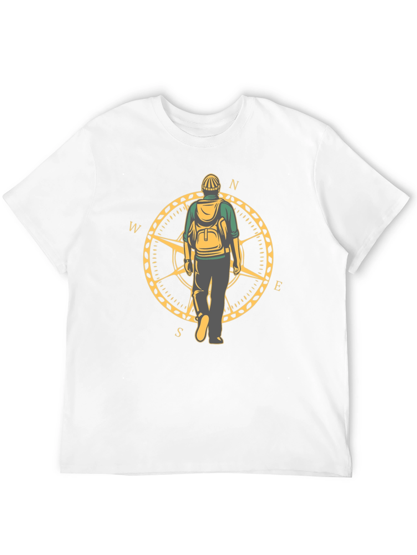 Travelers Compass Graphic Tee - Black