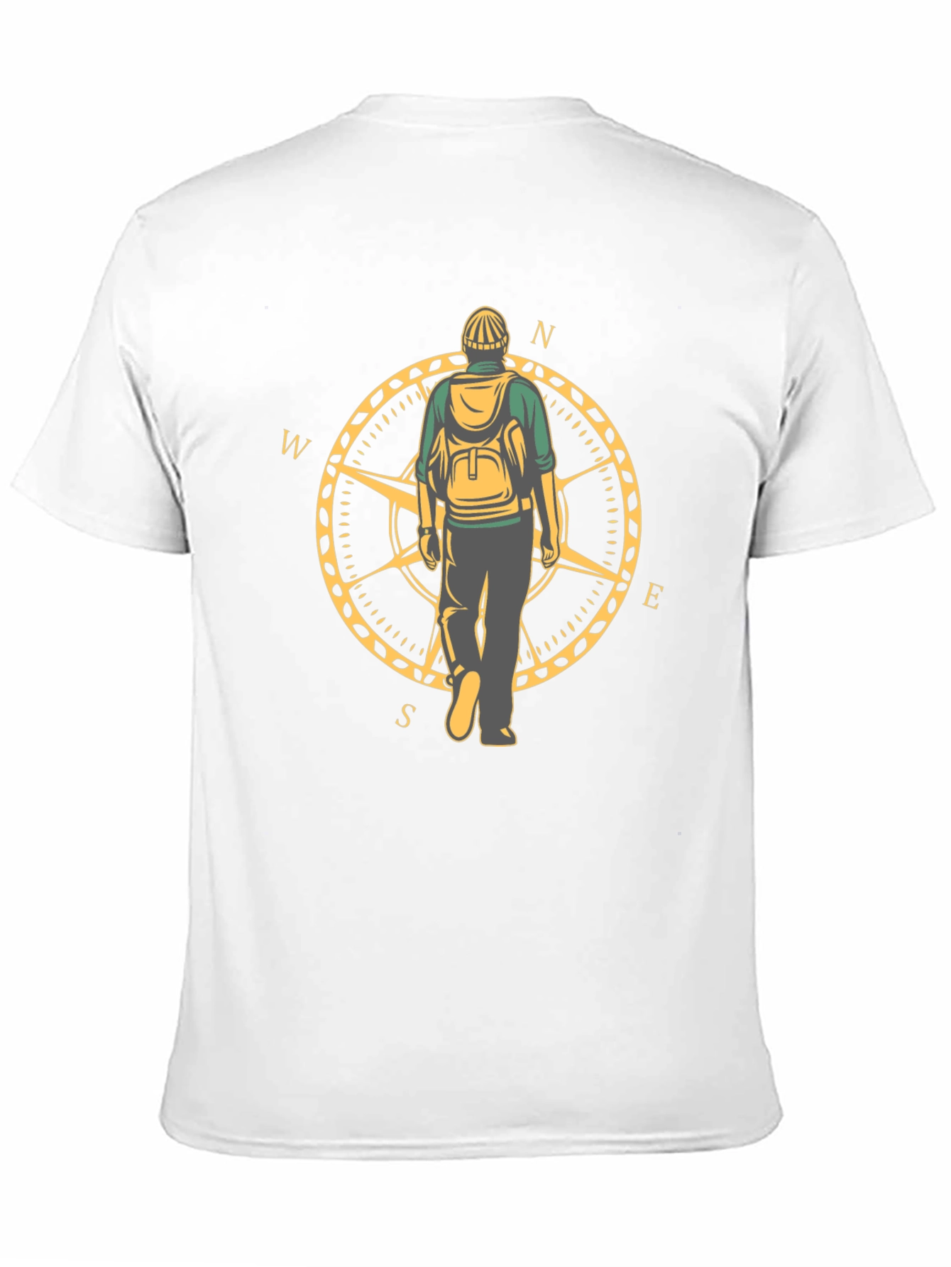 Travelers Compass Graphic Tee - Black