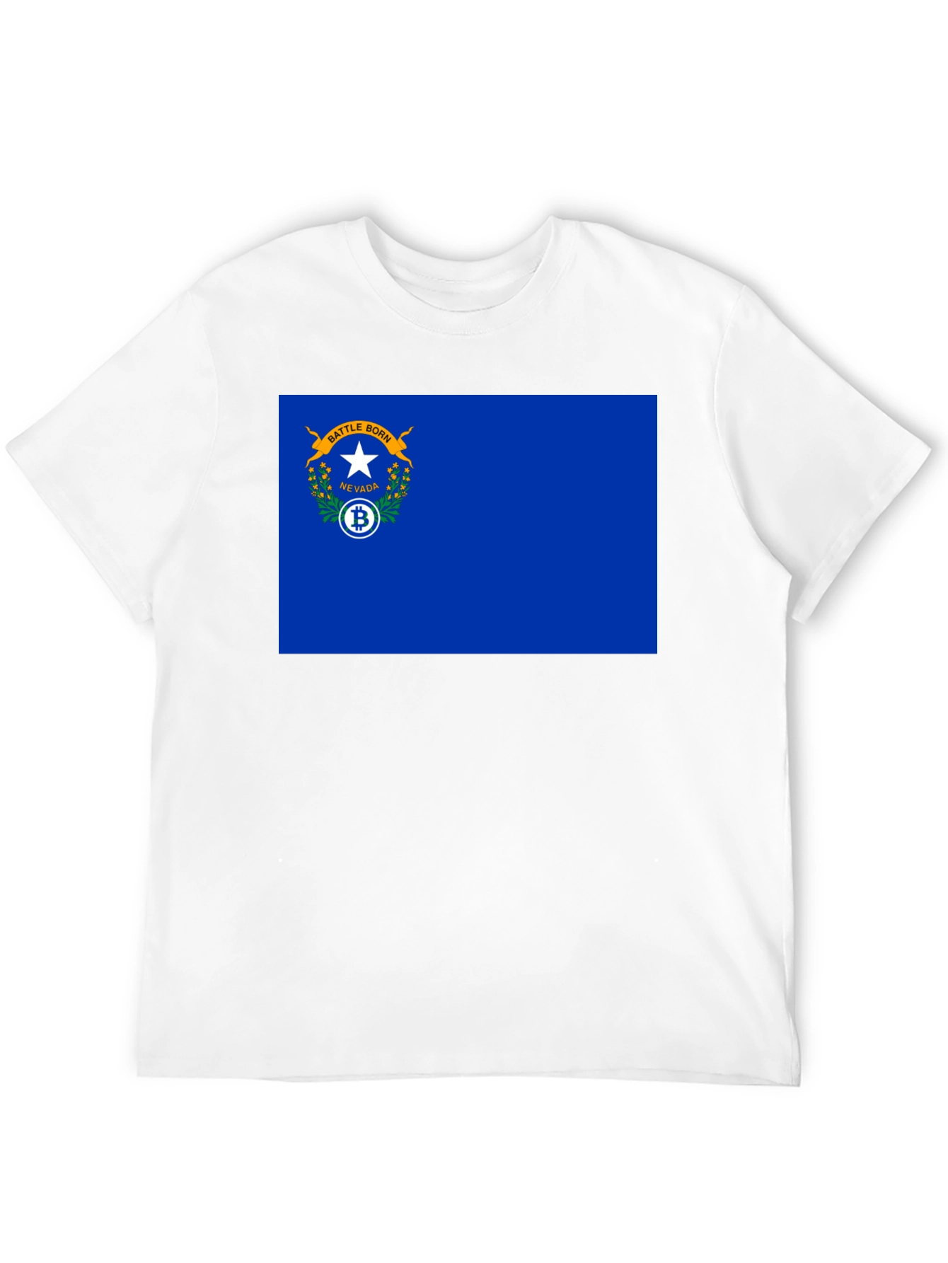 Nevada Bitcoin Flag Graphic Tee