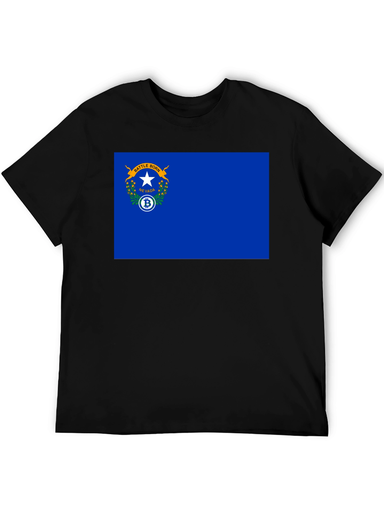 Nevada Bitcoin Flag Graphic Tee