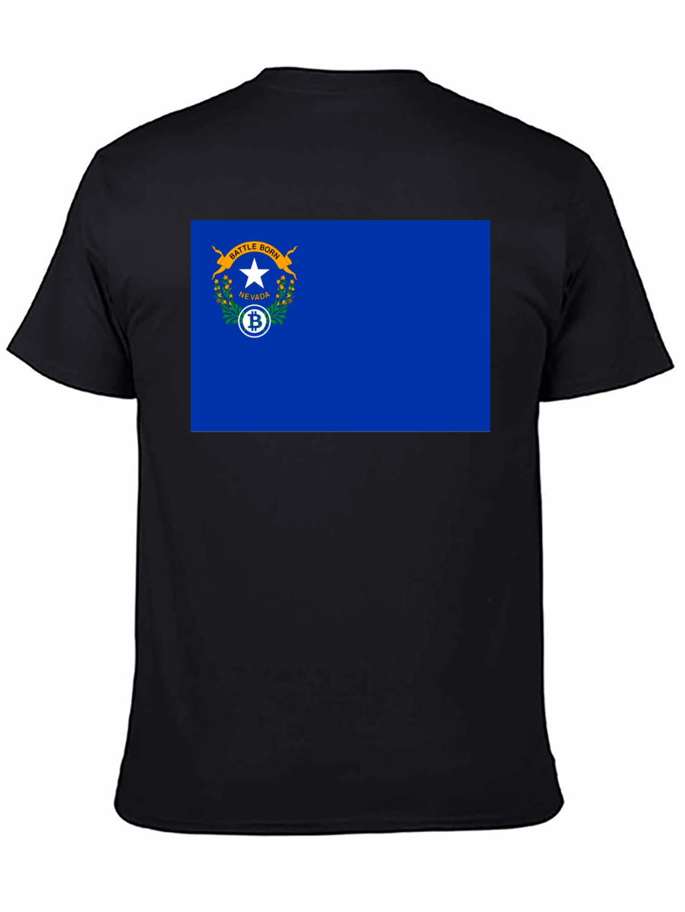 Nevada Bitcoin Flag Graphic Tee